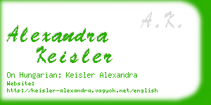 alexandra keisler business card